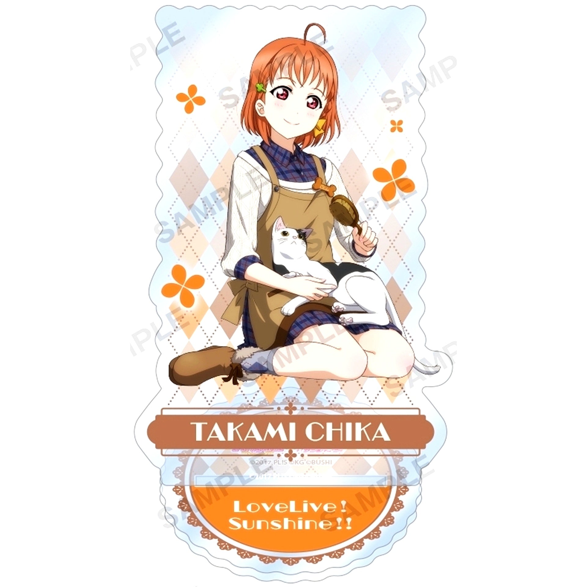 Chika Takami Acrylic Stand Aqours Occupation Ver. Love Live! School Idol Festival [USED]