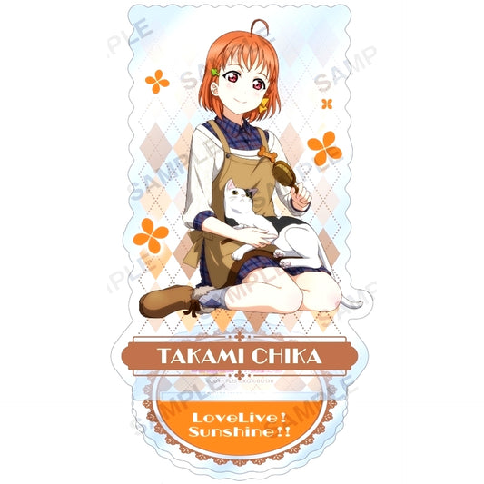 Chika Takami Acrylic Stand Aqours Occupation Ver. Love Live! School Idol Festival [USED]