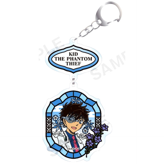 Kaito Kid Detective Conan Trading Double Acrylic Keychain [USED]