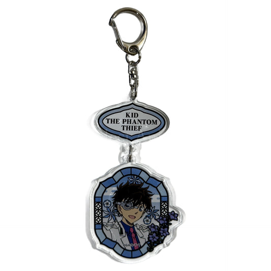 Kaito Kid Detective Conan Trading Double Acrylic Keychain [USED]