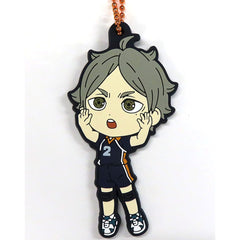 Haikyu!! Movie: Battle of the Garbage Dump Koushi Sugawara Ichiban Kuji Karasuno High School Kyunchara Rubber Charm Prize G Charm [USED]