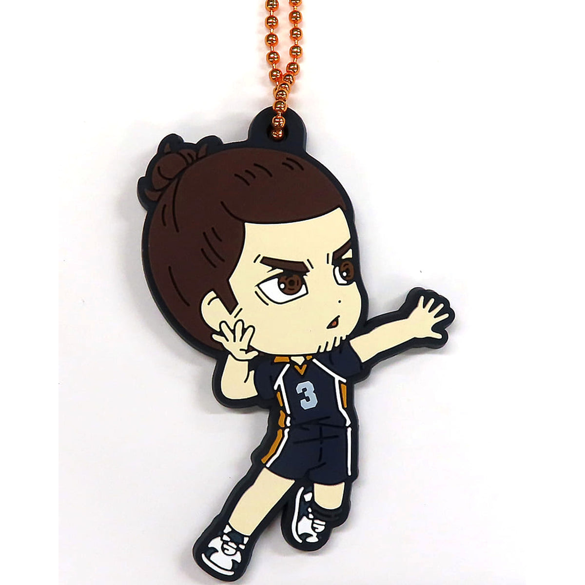 Haikyu!! Movie: Battle of the Garbage Dump Azumane Asahi Ichiban Kuji Karasuno High School Kyunchara Rubber Charm Prize G Charm [USED]