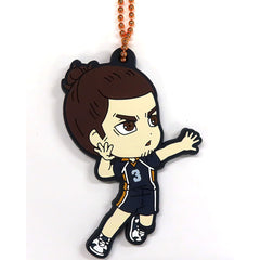 Haikyu!! Movie: Battle of the Garbage Dump Azumane Asahi Ichiban Kuji Karasuno High School Kyunchara Rubber Charm Prize G Charm [USED]