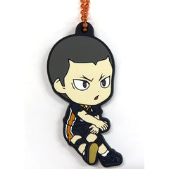 Haikyu!! Movie: Battle of the Garbage Dump Tanaka Ryunosuke Ichiban Kuji Karasuno High School Kyunchara Rubber Charm Prize G Charm [USED]