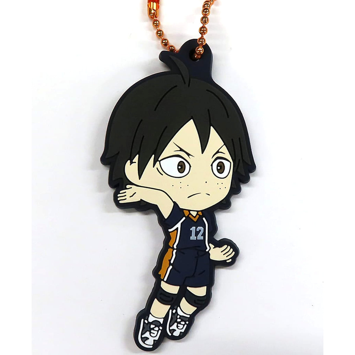 Haikyu!! Movie: Battle of the Garbage Dump Tadashi Yamaguchi Ichiban Kuji Karasuno High School Kyunchara Rubber Charm Prize G Charm [USED]
