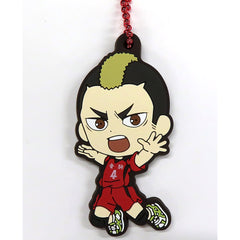 Haikyu!! Movie: Battle of the Garbage Dump Taketora Yamamoto Ichiban Kuji Nekoma High School Kyunchara Rubber Charm Prize H Charm [USED]