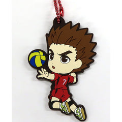 Haikyu!! Movie: Battle of the Garbage Dump Sou Inuoka Ichiban Kuji Nekoma High School Kyunchara Rubber Charm Prize H Charm [USED]