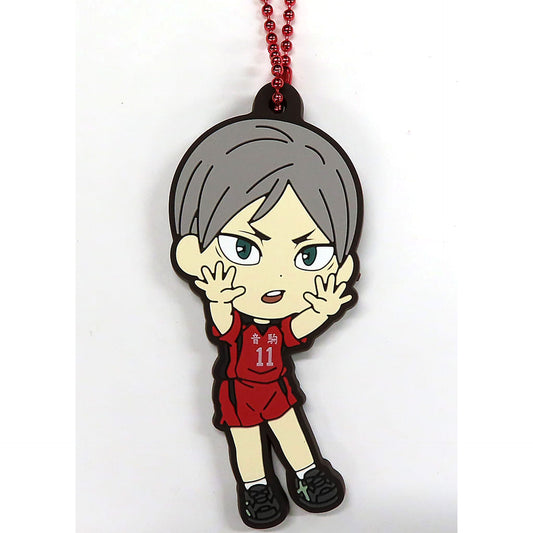 Haikyu!! Movie: Battle of the Garbage Dump Lev Haiba Ichiban Kuji Nekoma High School Kyunchara Rubber Charm Prize H Charm [USED]