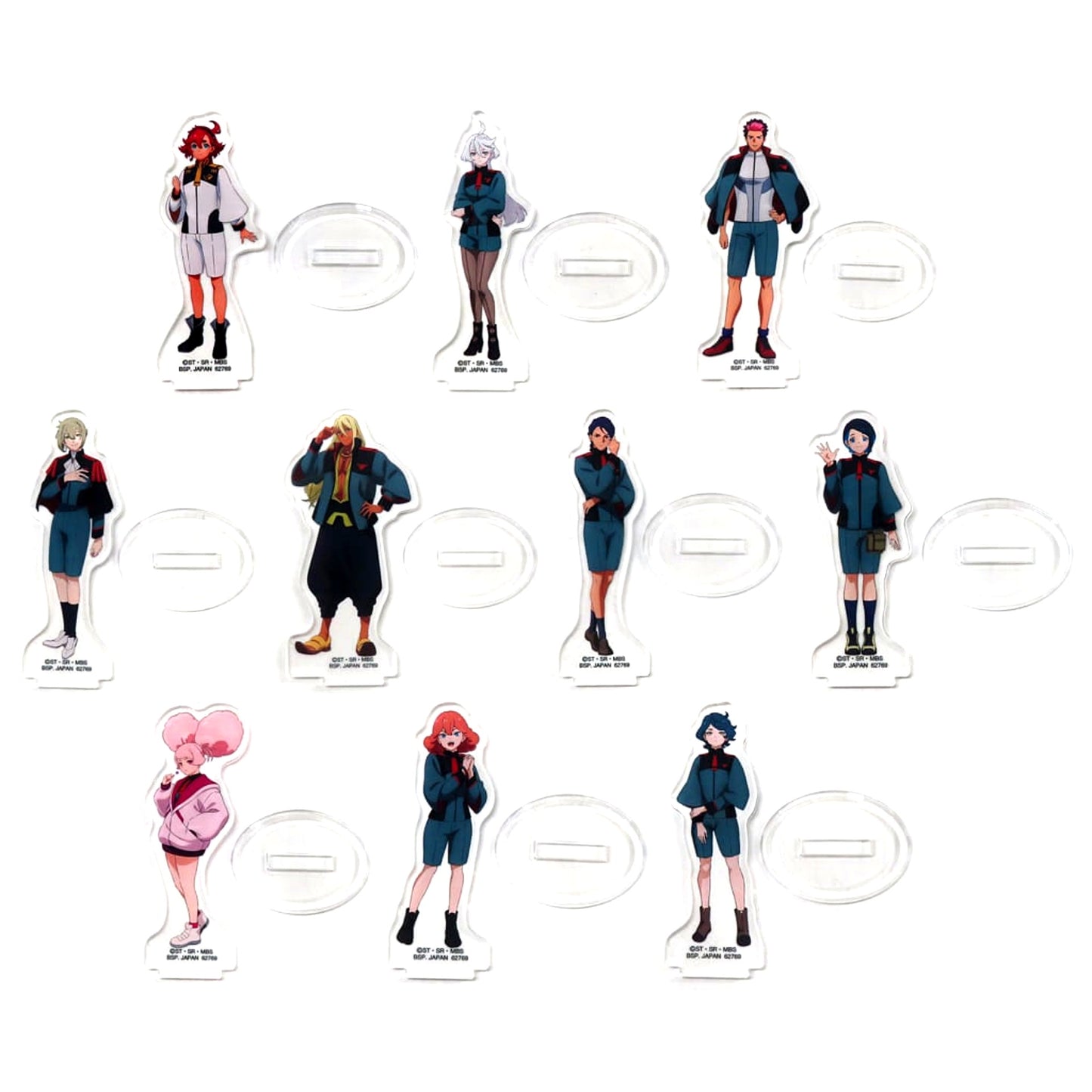 Suletta Mercury & Others Mobile Suit Gundam: The Witch from Mercury All 10 Types Set Ichiban Kuji Vol.2 Acrylic Stand Prize H [USED]