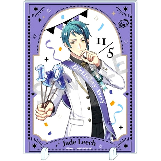 Jade Leech Omekashi Birthday Ver. Disney Twisted-Wonderland Acrylic Panel [USED]