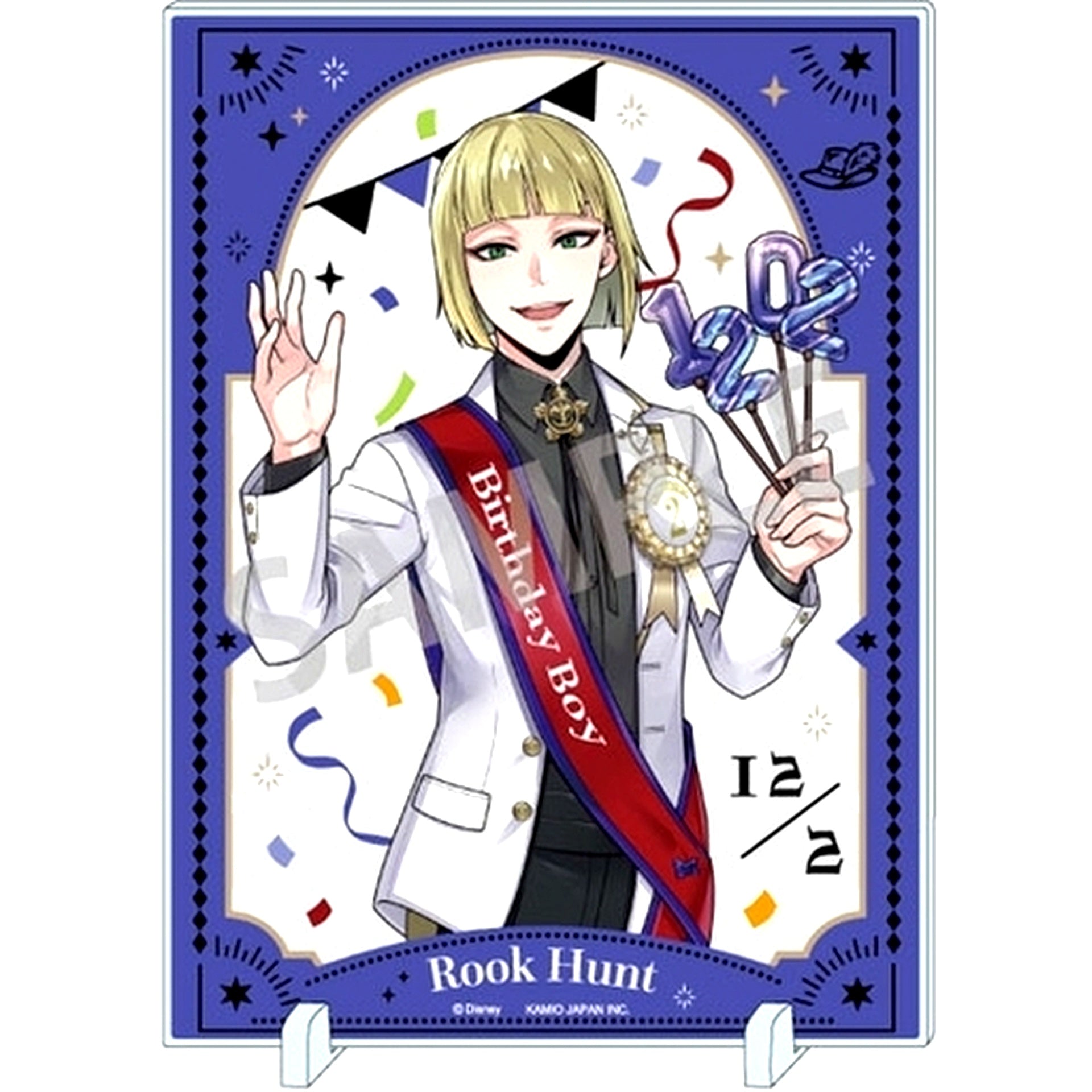 Rook Hunt Omekashi Birthday Ver. Disney Twisted-Wonderland Acrylic Panel [USED]