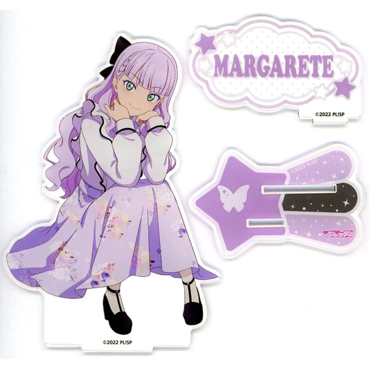 Margarete Wien Love Live! Superstar!! Big Acrylic Stand Yumekawa Girly Collection 2024 [USED]