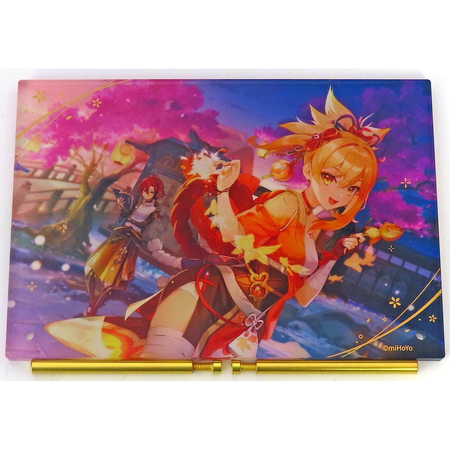 Yoimiya and Shikanoin Heizou Summertime Odyssey Acrylic Stand Panel Genshin Impact [USED]