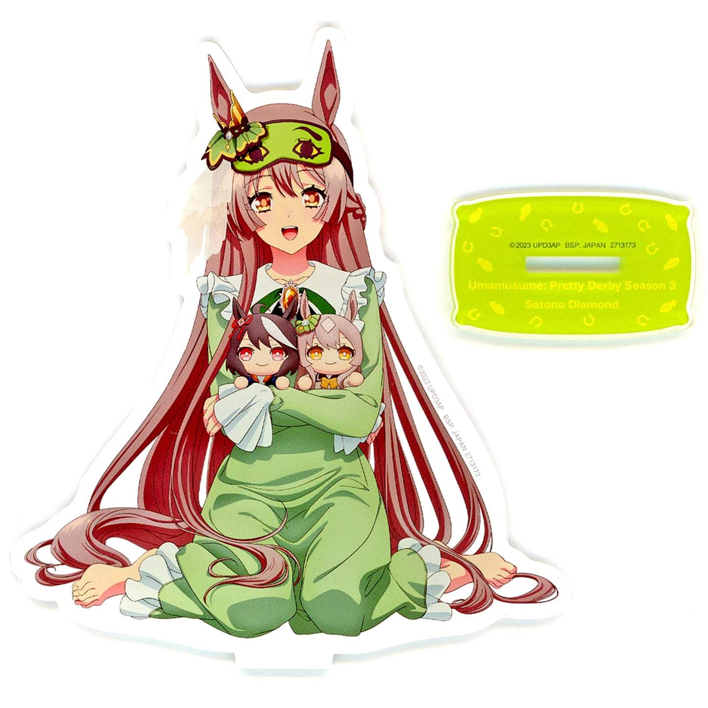 Satono Diamond Umamusume Pretty Derby Stand Included Big Acrylic Plate Relax Time Season 3 NAMCO Promotion Relax Time NAMCO Limited [USED]