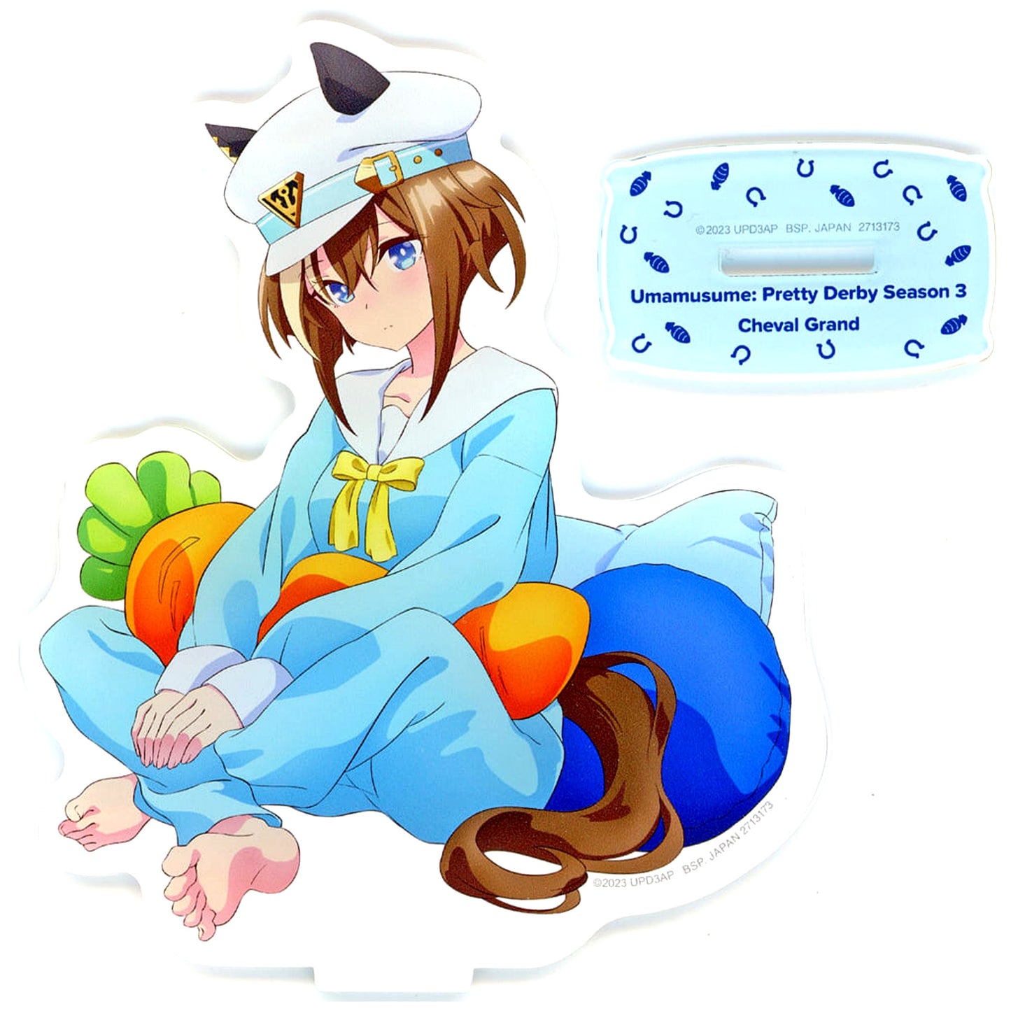 Cheval Grand Umamusume: Pretty Derby Big Acrylic Plate with Stand Relax Time Season 3 NAMCO Promotion Relax Time NAMCO Limited [USED]