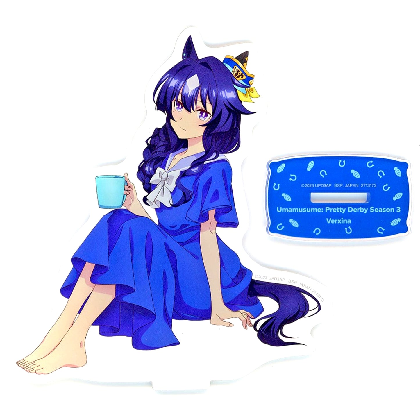 Verxina Big Acrylic Plate with Stand Relax time Umamusume: Pretty Derby Season 3 NAMCO Promotion Relax time Namco Limited [USED]
