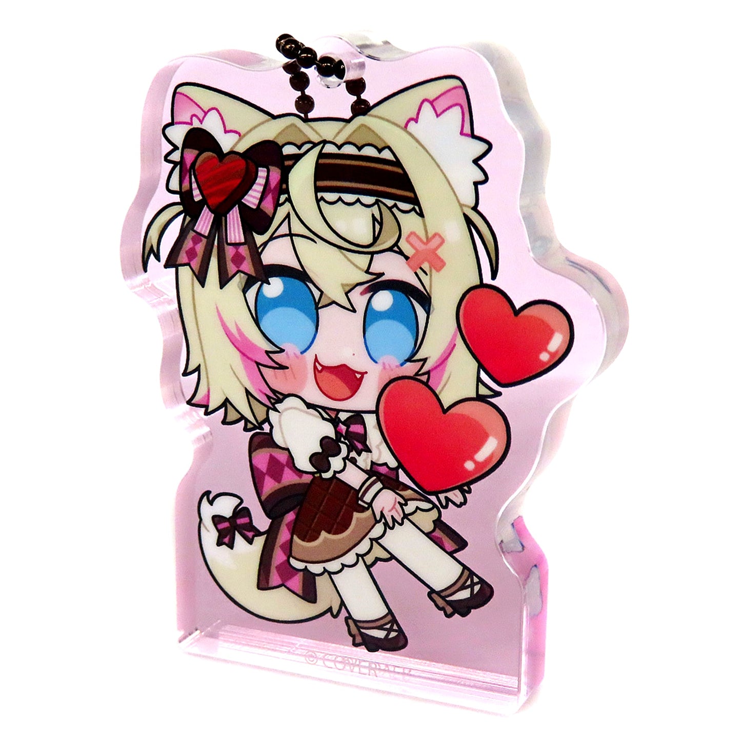 Mococo Abyssgard hololive English Acrylic Block Charm Valentine's Day 2024 [USED]