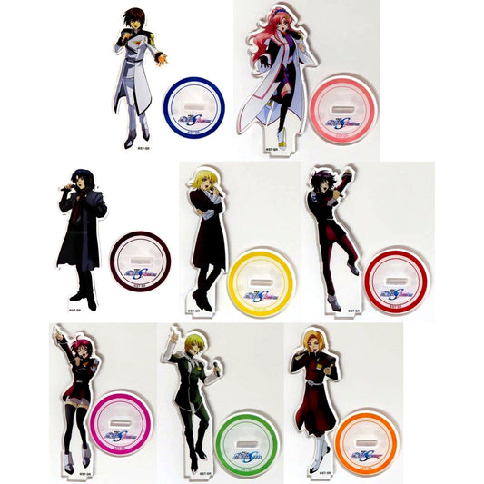 Set of 8 Mobile Suit Gundam SEED FREEDOM Acrylic Stand JOYSOUND Direct Store Collab Campaign [USED]