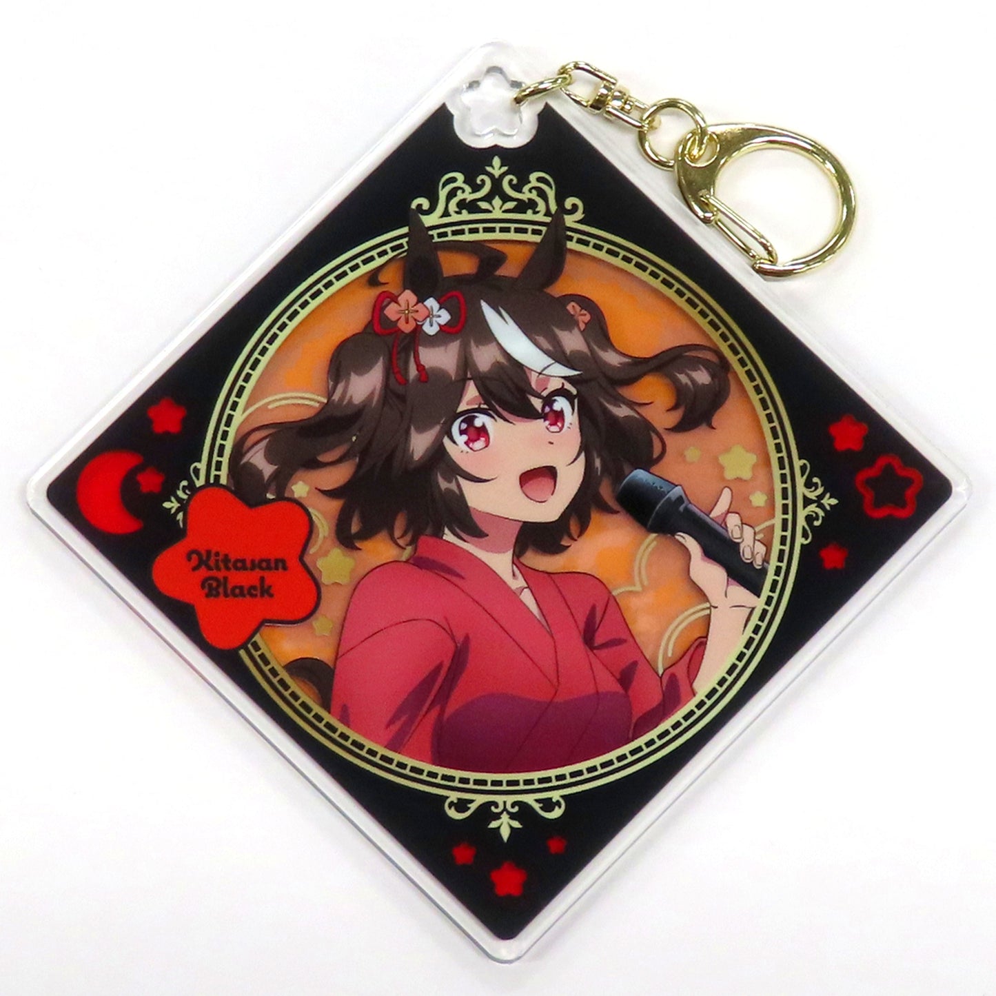 Kitasan Black Umamusume Pretty Derby Season 3 Acrylic Keychain Relax time NAMCO Promotion Relax time Chara Pop Store [USED]