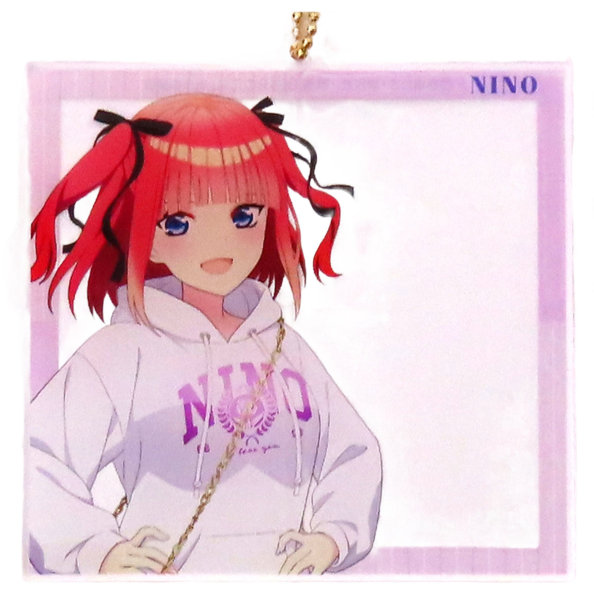 Nino Nakano Newly Drawn Flower Motif Coordination Ver. The Quintessential Quintuplets Movie arti-mate Photo Frame Style Big Acrylic Keychain animate Limited [USED]