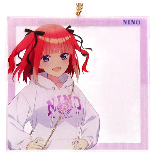 Nino Nakano Newly Drawn Flower Motif Coordination Ver. The Quintessential Quintuplets Movie arti-mate Photo Frame Style Big Acrylic Keychain animate Limited [USED]