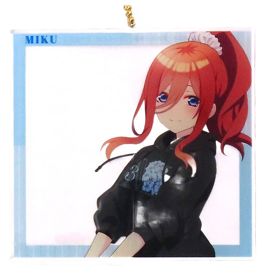 The Quintessential Quintuplets Movie Miku Nakano Newly Drawn Flower Motif Coordination Ver. arti-mate Photo Frame Style Big Acrylic Keychain animate Limited Keychains [USED]