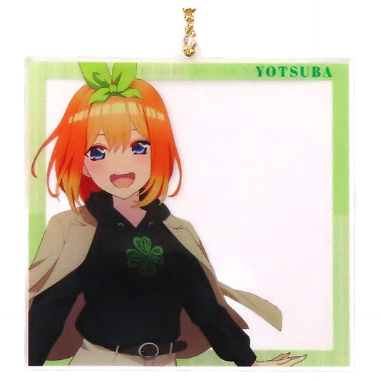 Yotsuba Nakano Newly Drawn Flower Motif Coordination Ver. The Quintessential Quintuplets Movie arti-mate Photo Frame Style Big Acrylic Keychain animate Limited [USED]
