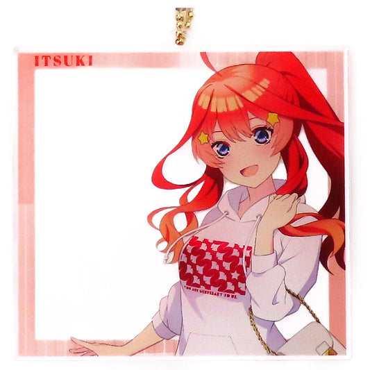 Itsuki Nakano Newly Drawn Flower Motif Coordination Ver. The Quintessential Quintuplets Movie arti-mate Photo Frame Style Big Acrylic Keychain animate Limited [USED]