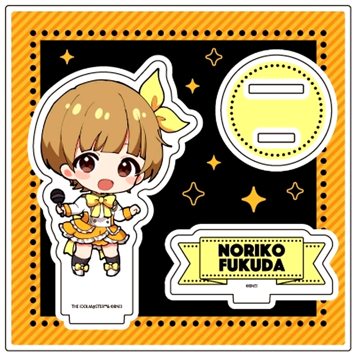 Noriko Fukuda 04. Original Outfit Ver. Mini Character Illustration Idolmaster Million Live Acrylic Stand Plate [USED]