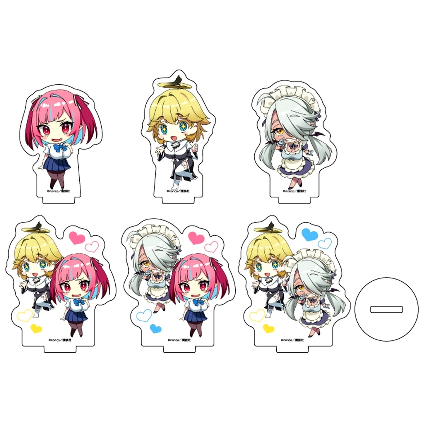 Set of 6 Mini Character Illustration 01. Acrylic Petit Stand Mistress Kanan is Easy as Hell [USED]