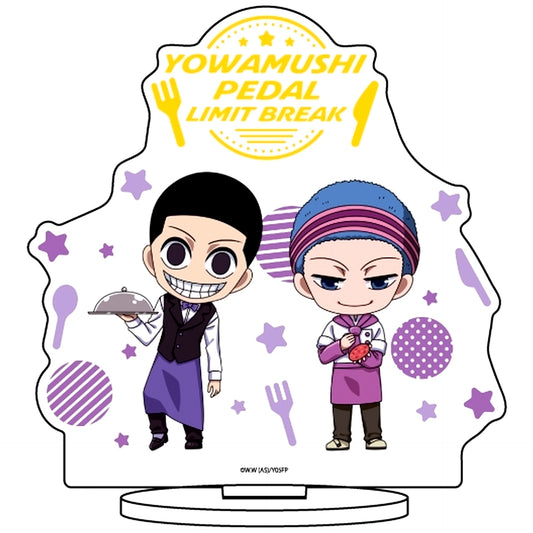 Akira Midosuji & Komari Kishigami 28. Mini Character Illustration Acrylic Stand Yowamushi Pedal LIMIT BREAK [USED]