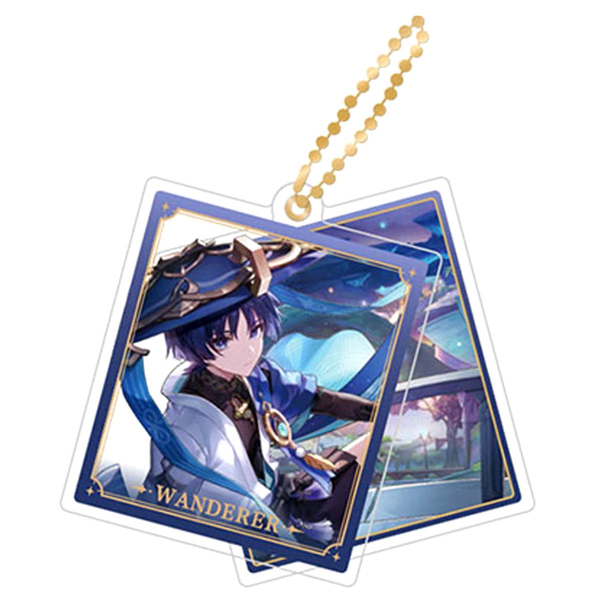 Genshin Wanderer Theme Series Double Layer Acrylic Keychain Keychains [USED]