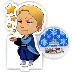 Reiner Braun Attack on Titan x PRINCESS CAFE Christmas Preparation Mini Character Acrylic Stand [USED]