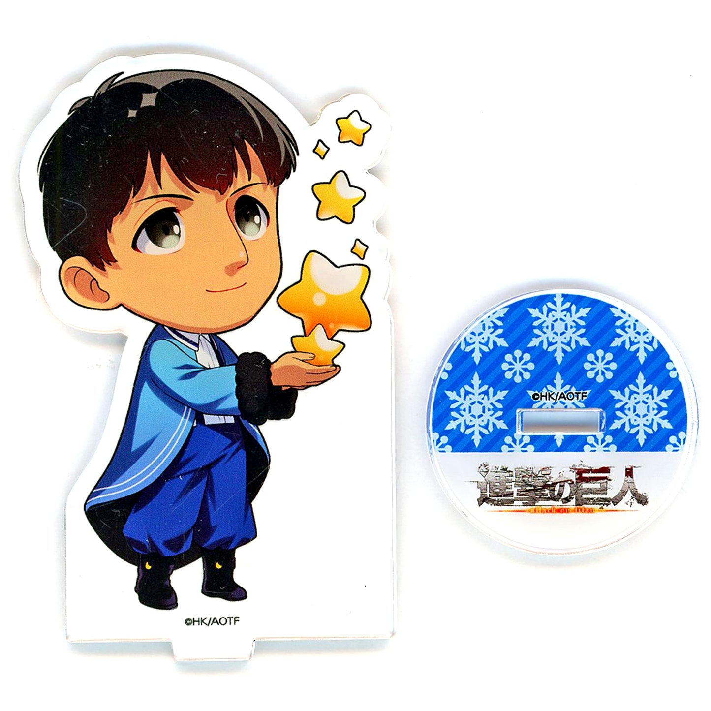 Bertolt Hoover Christmas Prep Mini Character Acrylic Stand Attack on Titan x Princess Cafe [USED]