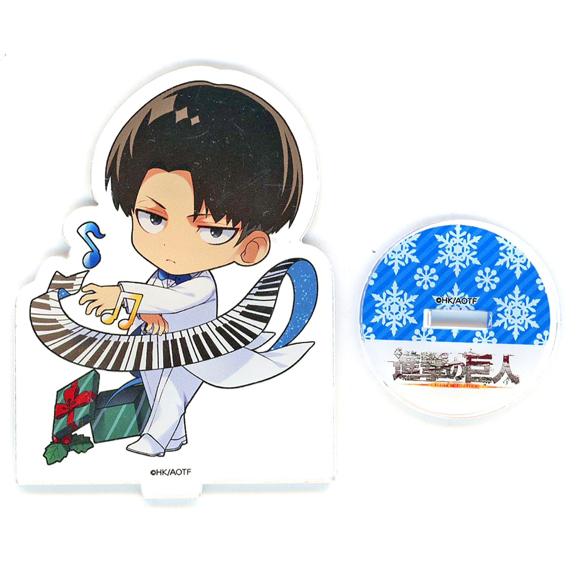 Levi Ackerman Christmas Prep Mini Character Acrylic Stand Attack on Titan x Princess Cafe [USED]