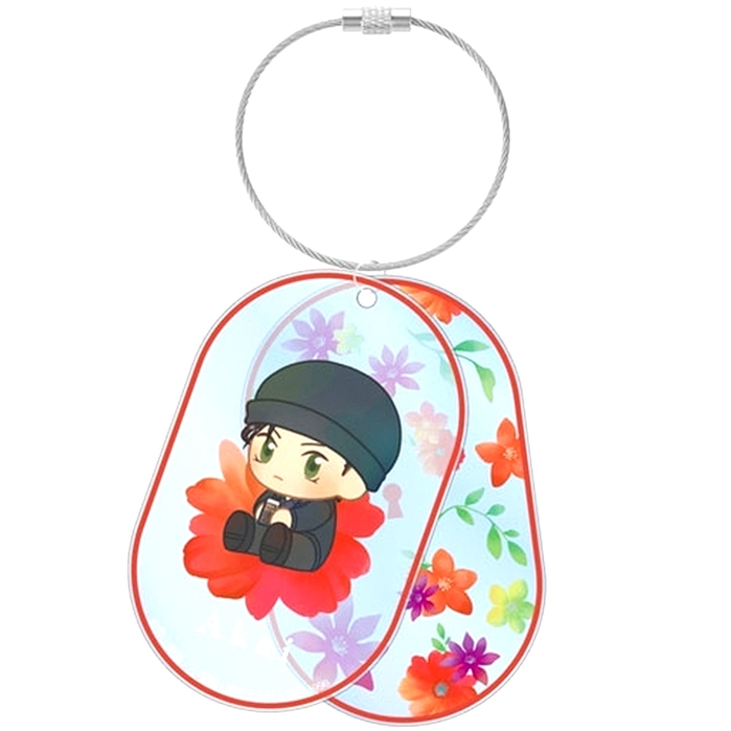 Shuichi Akai Detective Conan Botania 2-Ren Wire BIG Acrylic Keychain [USED]