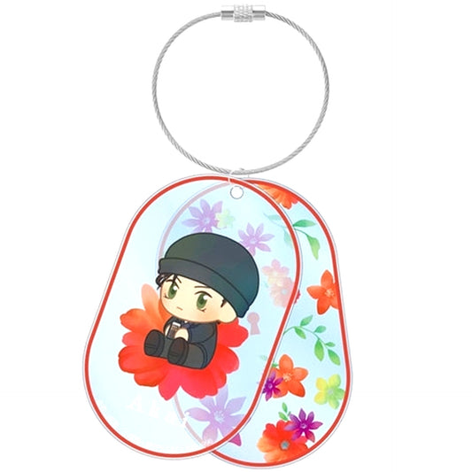 Shuichi Akai Detective Conan Botania 2-Ren Wire BIG Acrylic Keychain [USED]