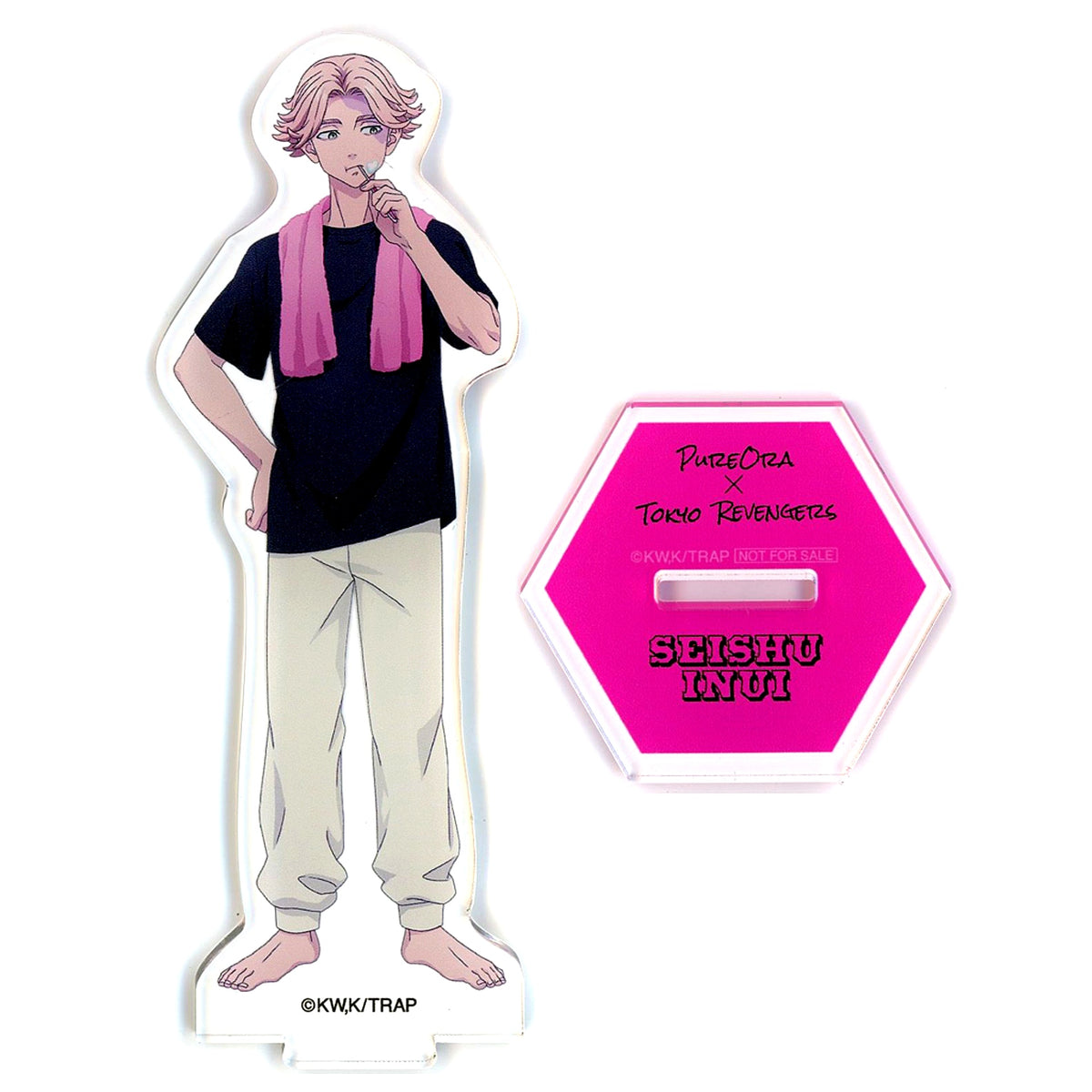 Single Seishu Inui Tokyo Revengers x Kao Pyuora Hamigaki Revengers to Okuchi no Mirai o Kaero! Campaign Winning Prize Acrylic Stand [USED]