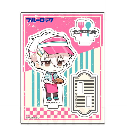 Seishiro Nagi Blue Lock Diner Mini Character Acrylic Stand Blue Lock [USED]