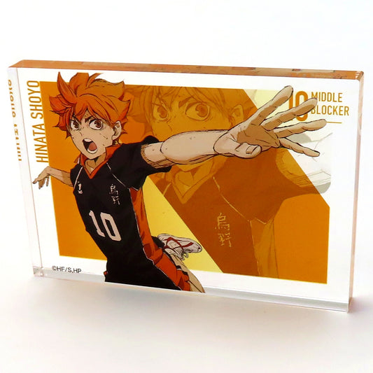 Shoyo Hinata Acrylic Block Movie Action Visual Haikyu!! SPECIAL POPUP 2024 at baseyard tokyo [USED]