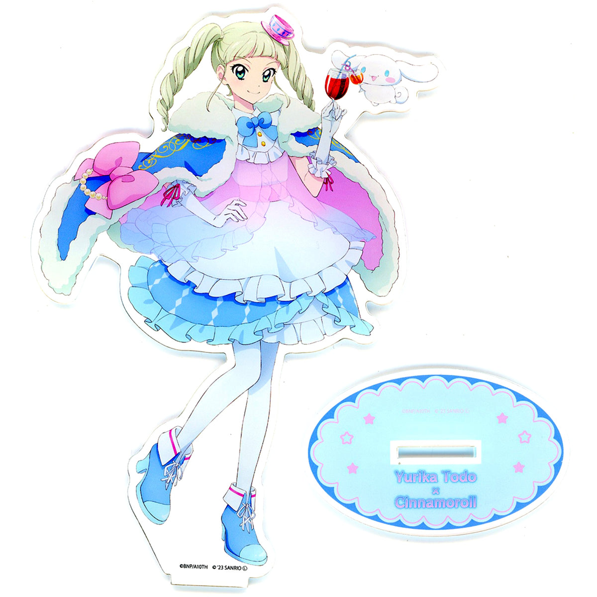 Yurika Todo x Cinnamoroll Acrylic Stand Life-Size Illustration Aikatsu! x Sanrio characters Collab Part 2 POP UP SHOP [USED]