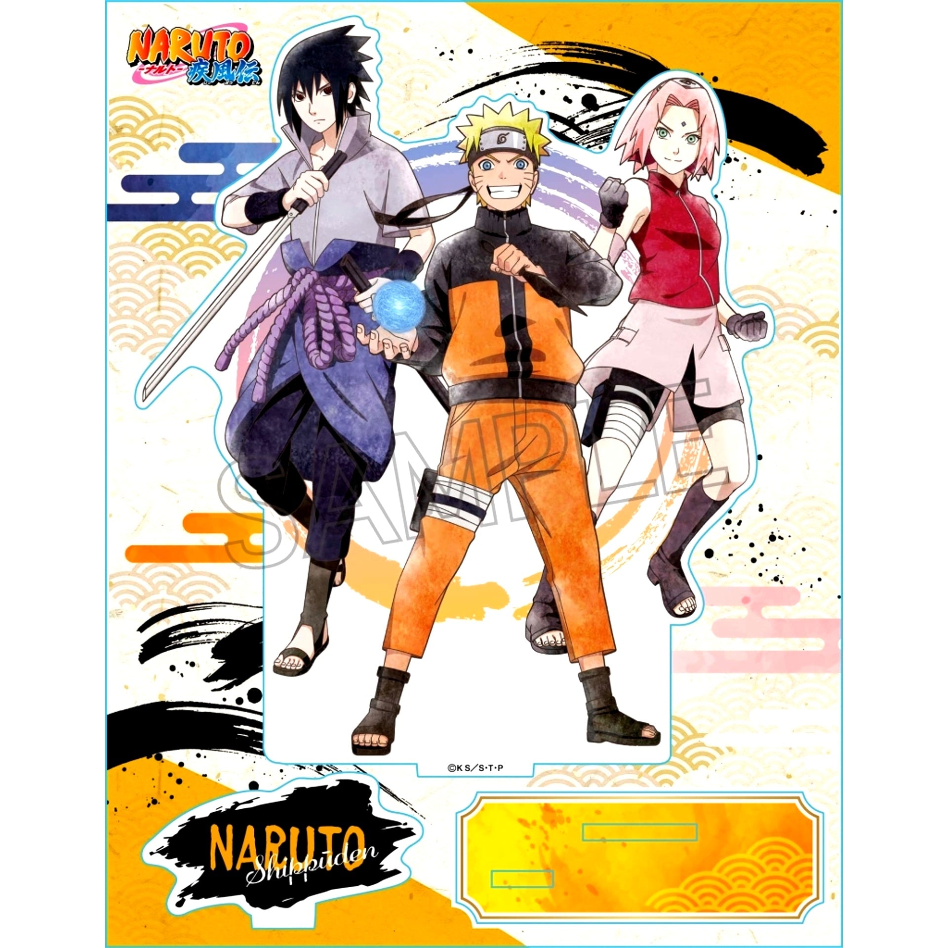 Naruto & Sasuke & Sakura Acrylic Stand L Shinobi no Kiseki Naruto Shippuden [USED]