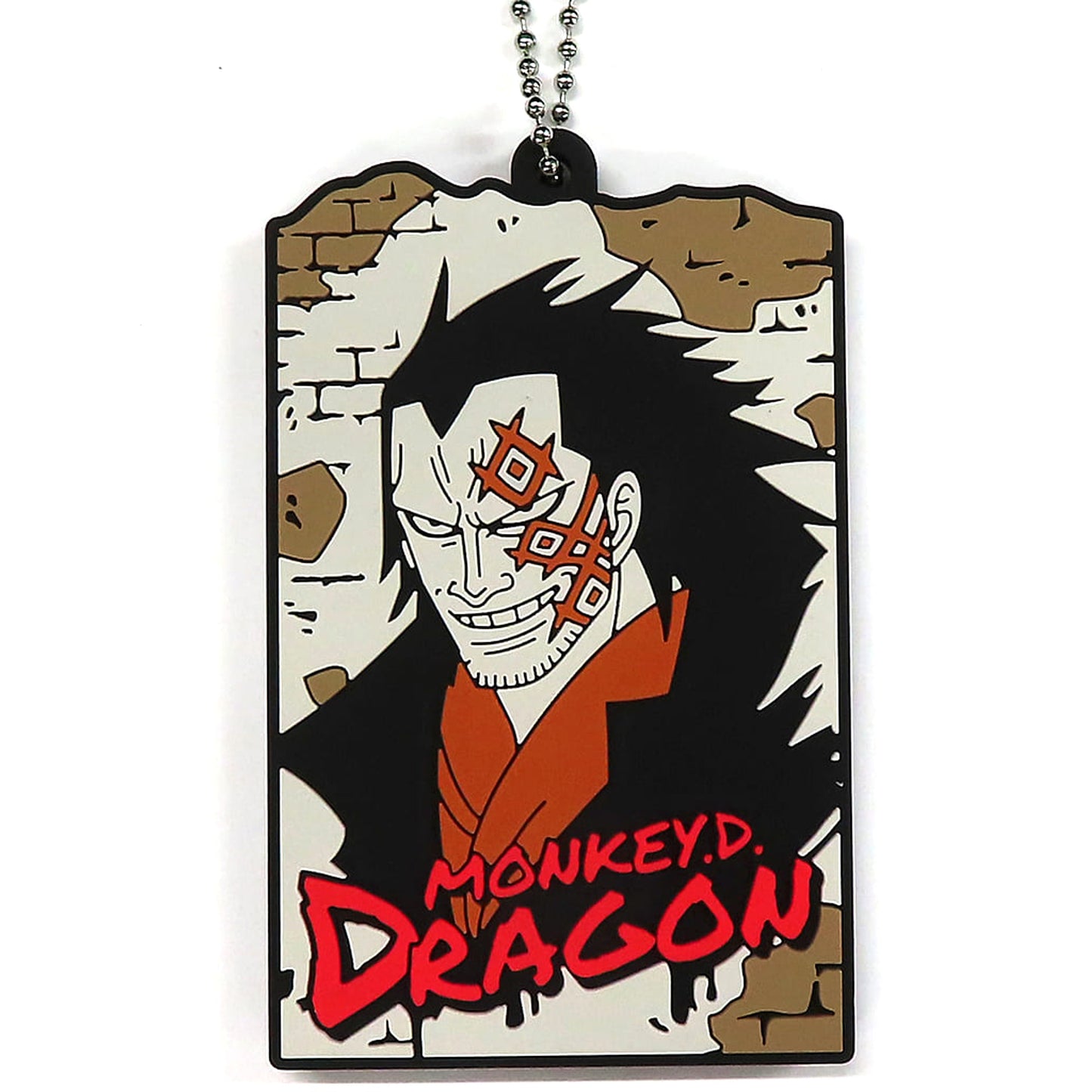 One Piece Monkey D. Dragon Ichiban Kuji Flame of Revolution Tsunagaru Rubber Stand Collection Prize H Keychains [USED]