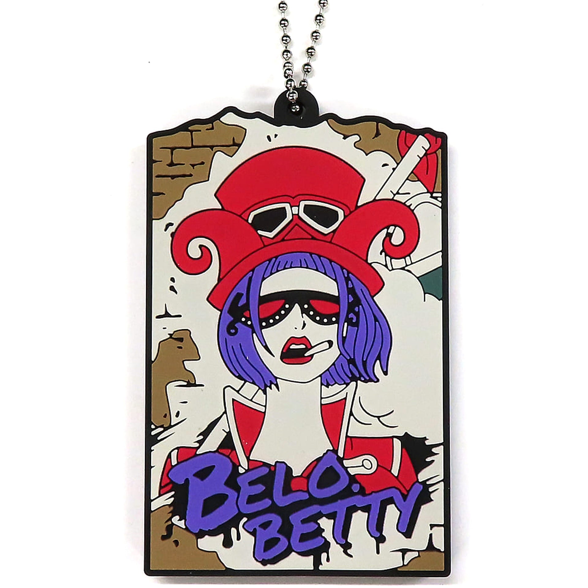 One Piece Belo Betty Ichiban Kuji Flame of Revolution Tsunagaru Rubber Stand Collection Prize H Keychains [USED]