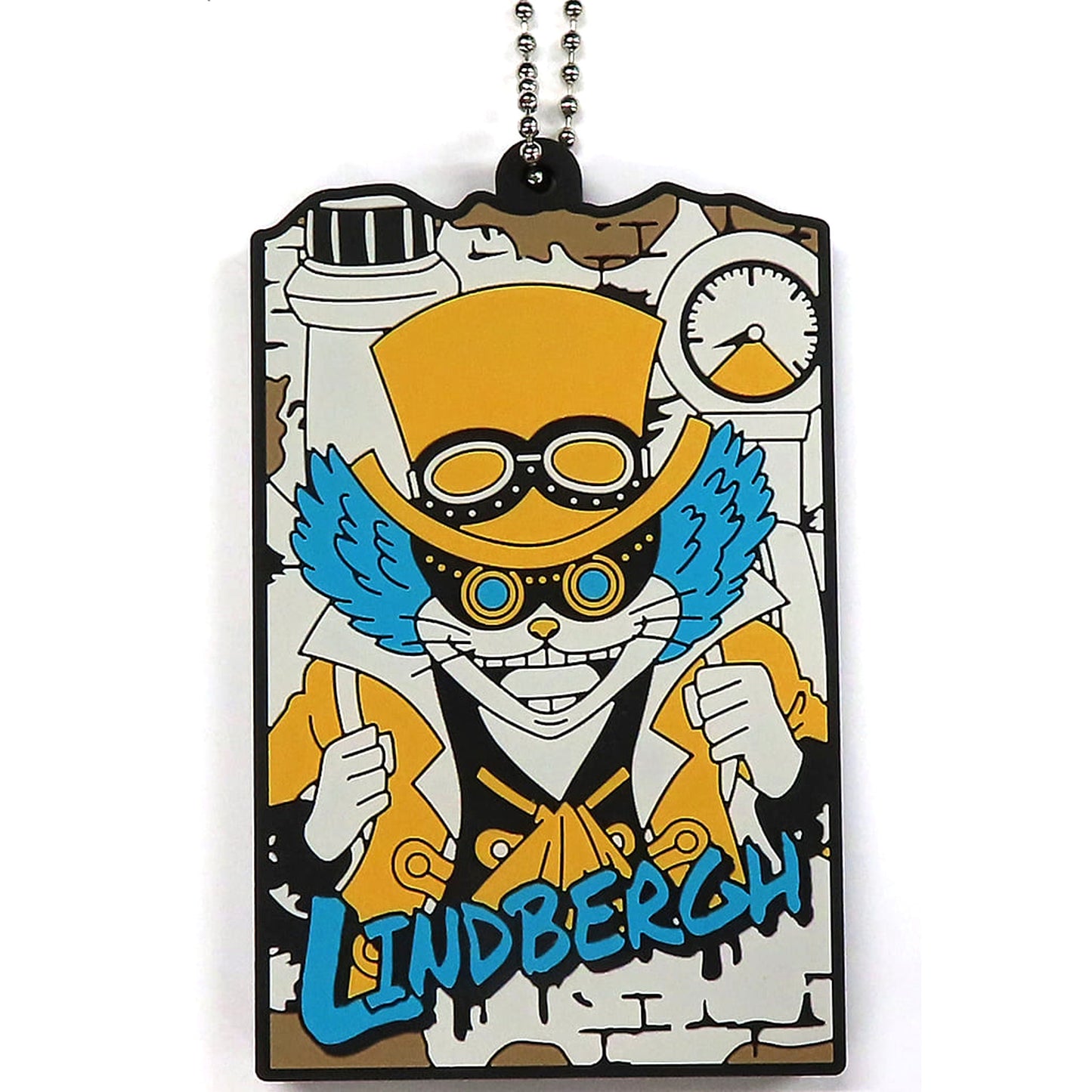 One Piece Lindbergh Ichiban Kuji Flame of Revolution Tsunagaru Rubber Stand Collection Prize H Keychains [USED]