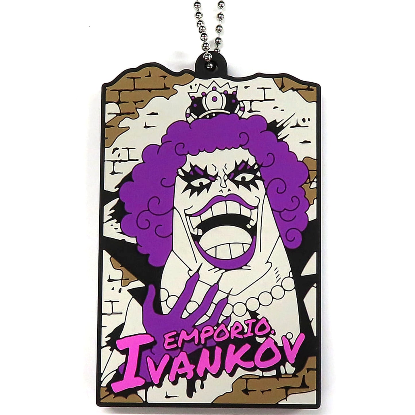 One Piece Emporio Ivankov Ichiban Kuji Flame of Revolution Tsunagaru Rubber Stand Collection Prize H Keychains [USED]