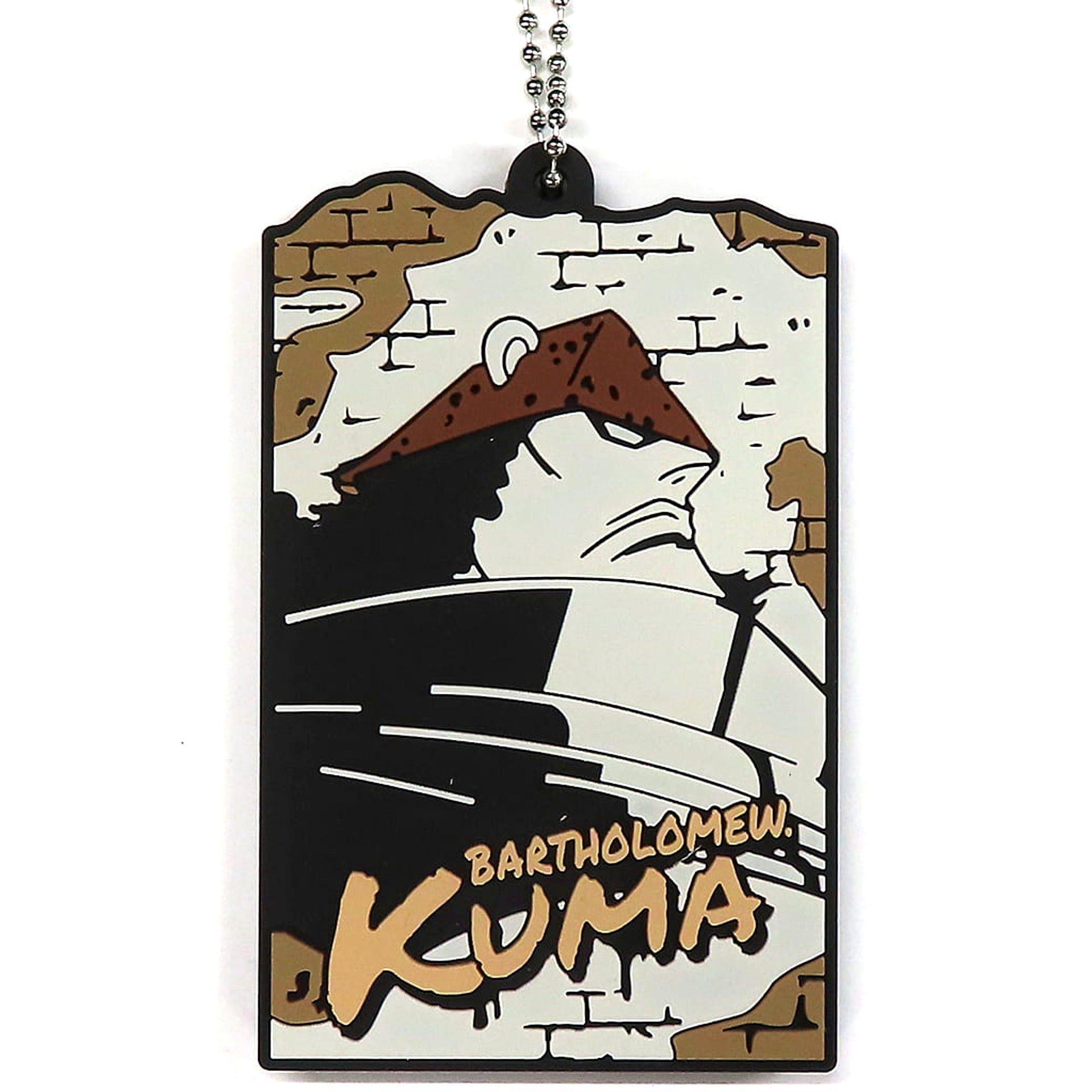 One Piece Bartholomew Kuma Ichiban Kuji Flame of Revolution Tsunagaru Rubber Stand Collection Prize H Keychains [USED]