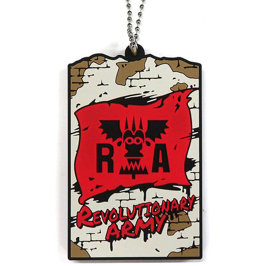 One Piece Revolutionary Army Emblem Ichiban Kuji Flame of Revolution Tsunagaru Rubber Stand Collection Prize H Keychains [USED]