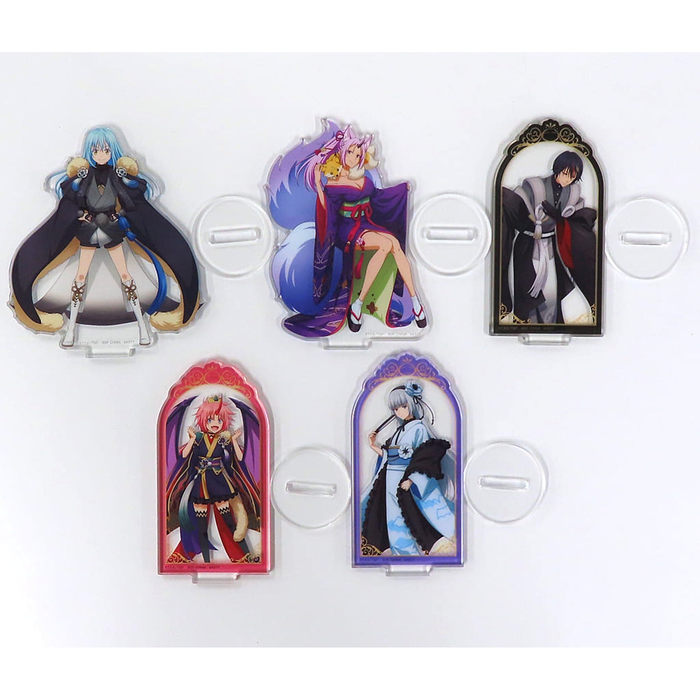 That Time I Got Reincarnated as a Slime Rimuru & Others All 5 Types Set Ichiban Kuji Hyakkigatari Acrylic Stand Prize E [USED]