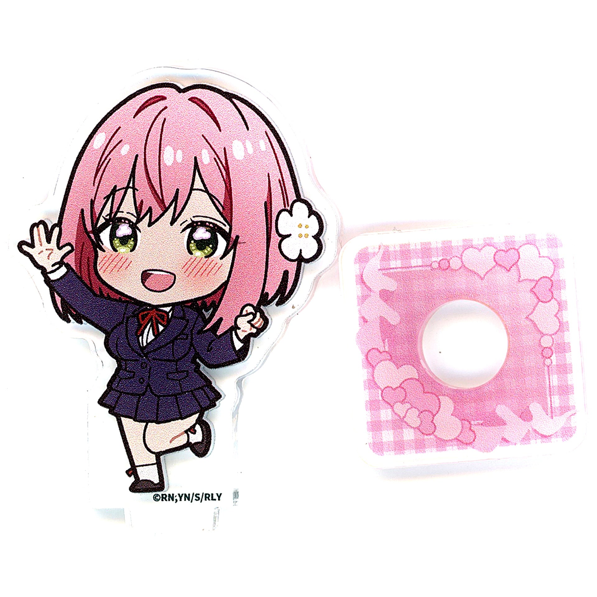 Hakari Hanazono The 100 Girlfriends Who Really, Really, Really, Really, Really Love You Button Kuji High Touchs Double-Sided Acrylic Stand [USED]